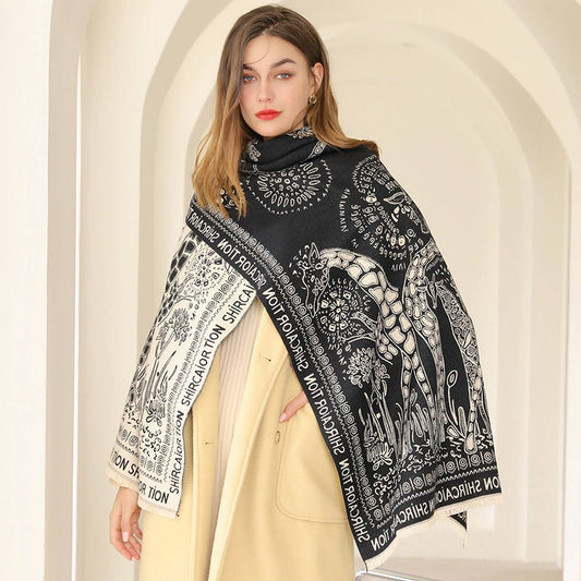 LARGE PASHMINA SHAWLS WRAPS  CASHMERE FEEL SCARFS