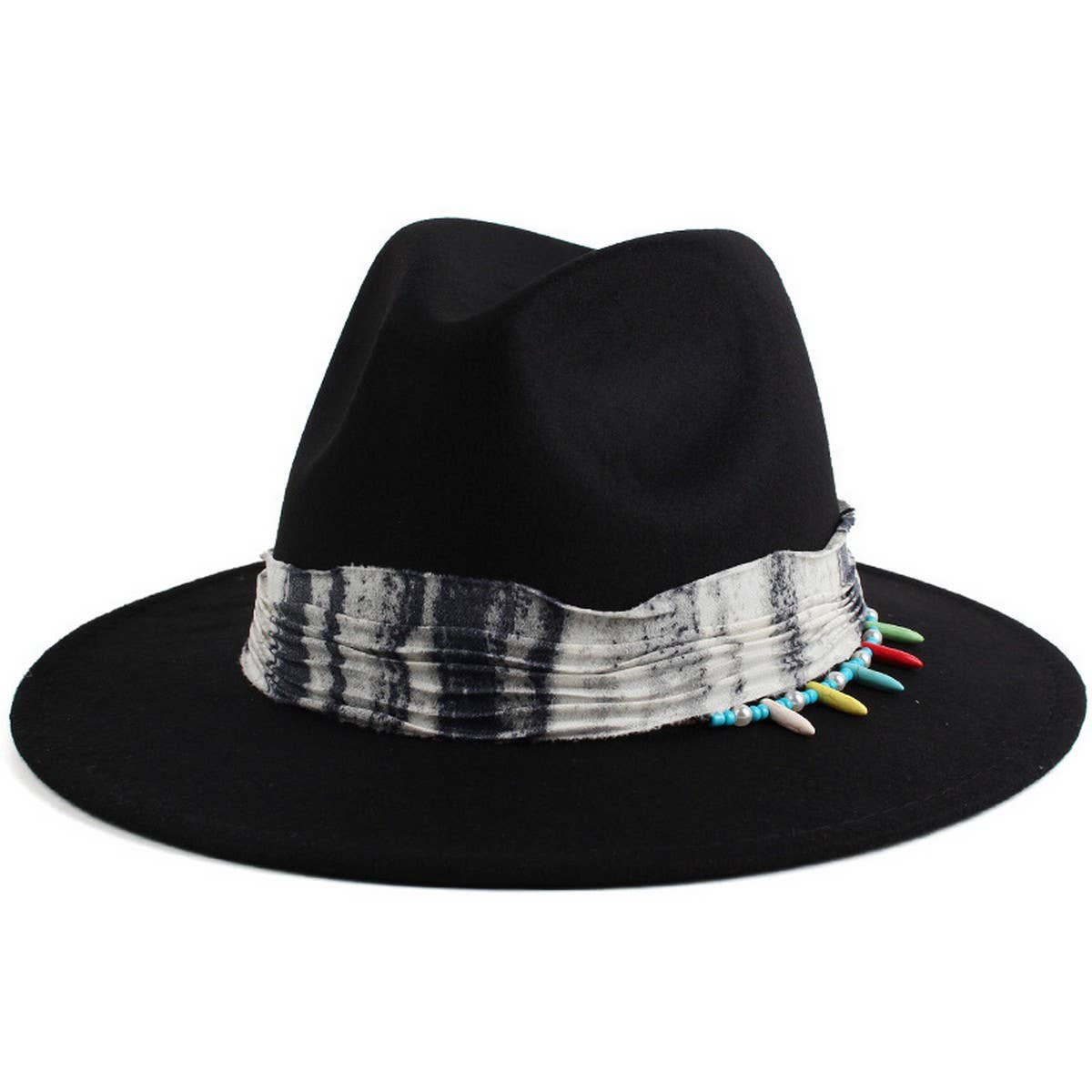 AUTUMN AND WINTER TIE-DYE PANAMA HAT_CWAH1886