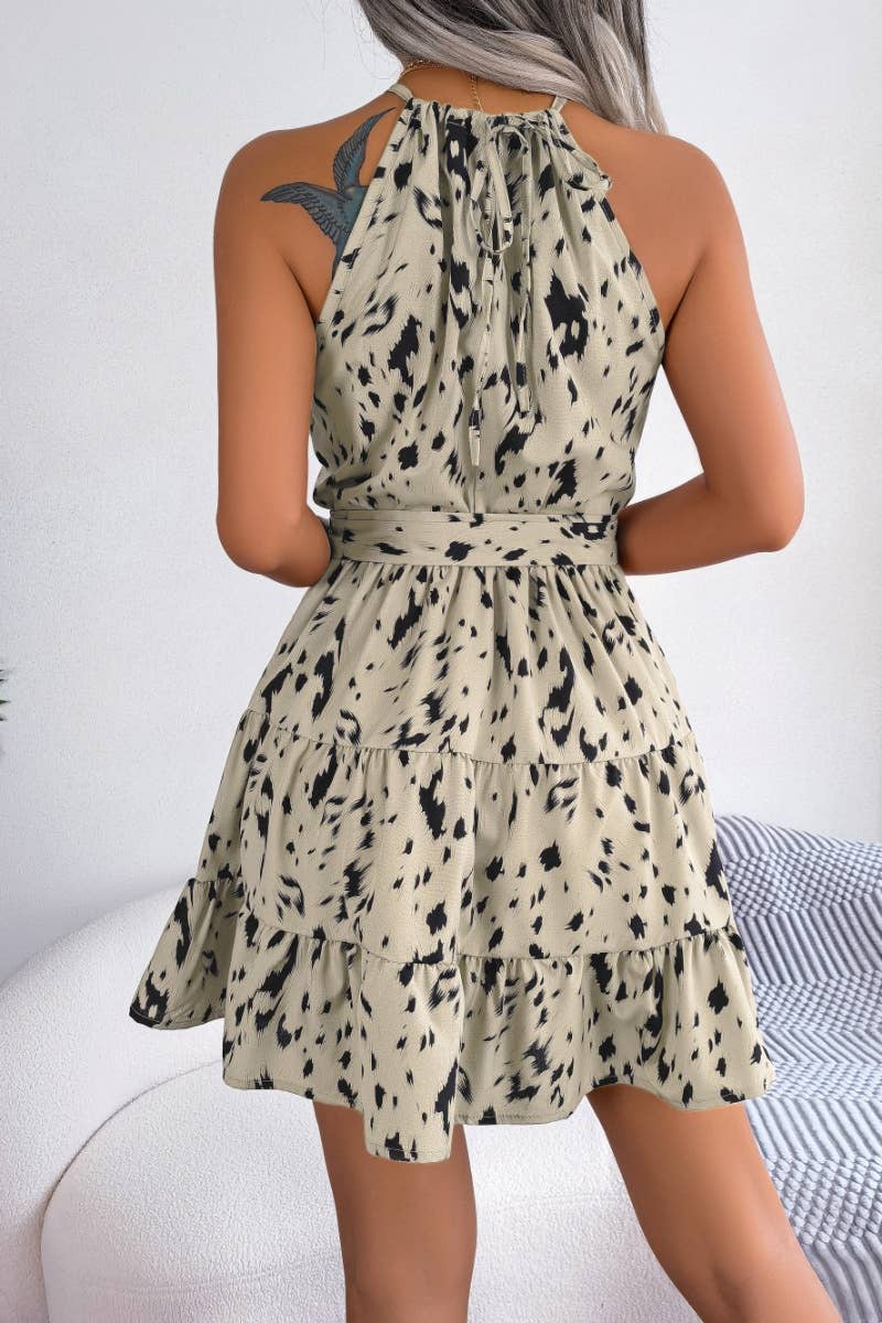 CWDSD4631_LEOPARD-PRINT PEPLUM DRESS WITH NECK NECK