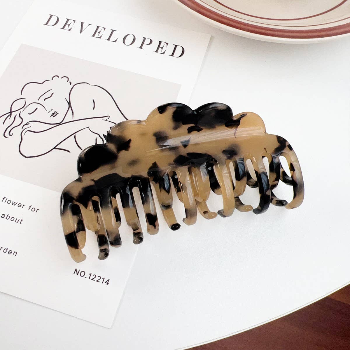 WAVE DOUBLE-ROW TEETH LADIES HAIRPIN_CWAHA1500