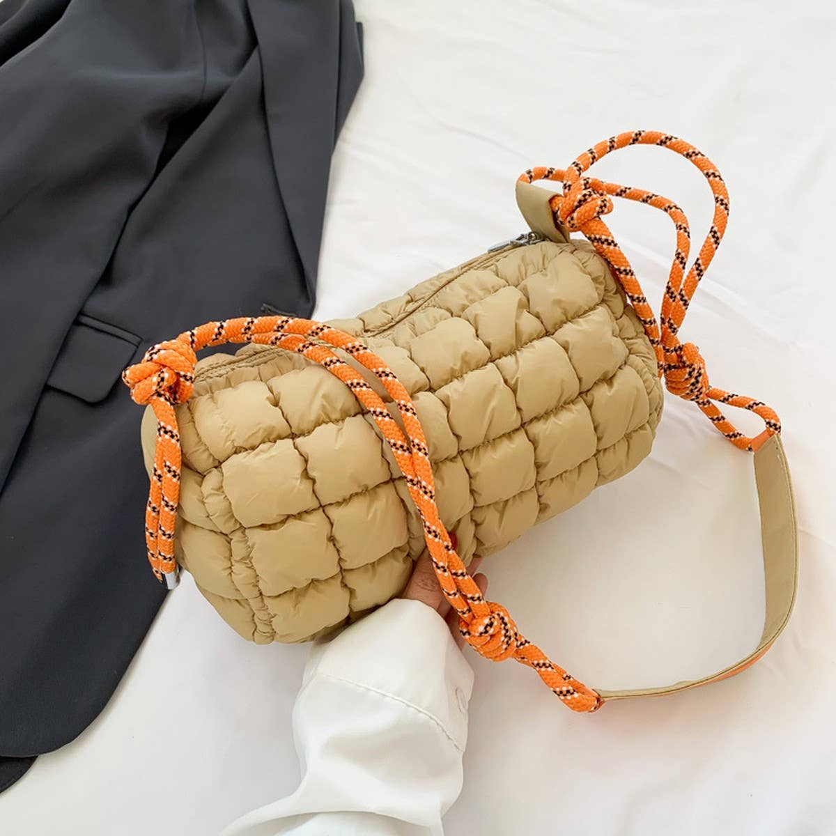 Quilted Cloud Bag Puffy Shoulder Crossbody Tote_cy6086-016