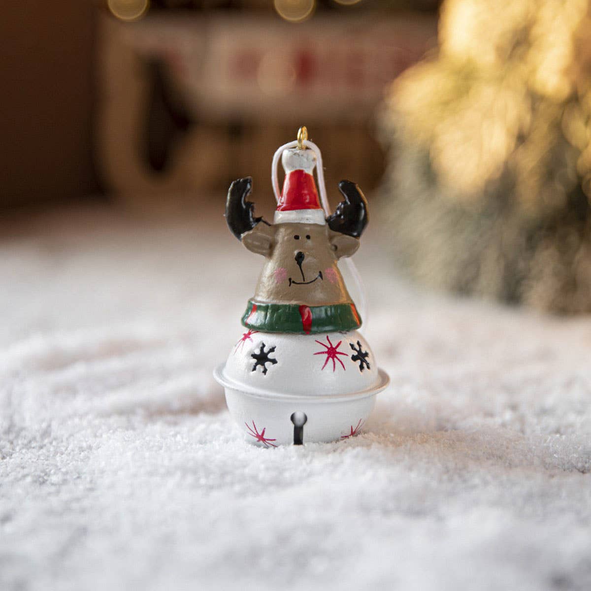 CWMM10396_CHRISTMAS PAINTED BELL SNOWMAN ORNAMENT DECOR