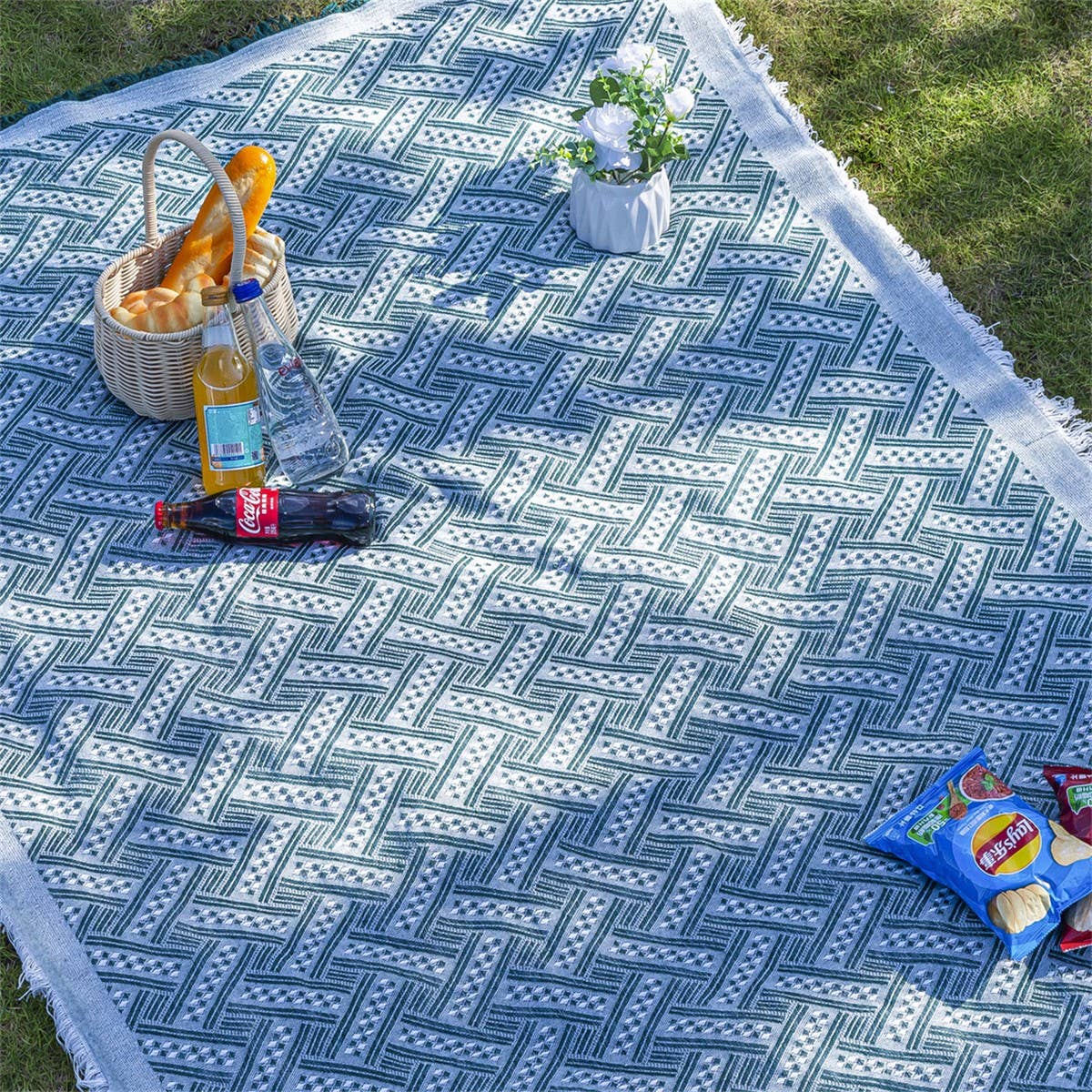 Bohemian Camping Mat Picnic Beach Blanket_CWMM9631