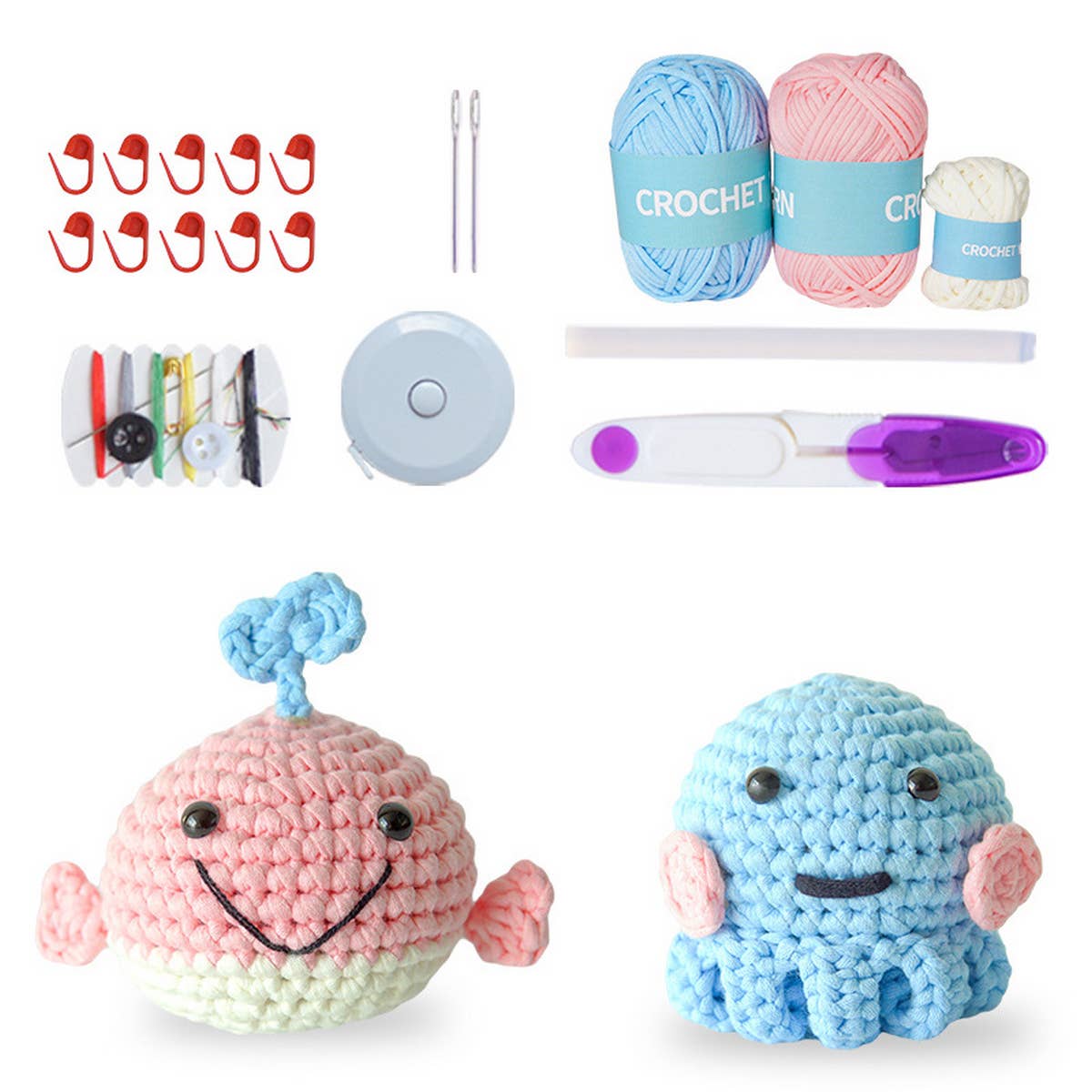 DECORATION HANDMADE DIY CROCHET MATERIAL PACKAGE