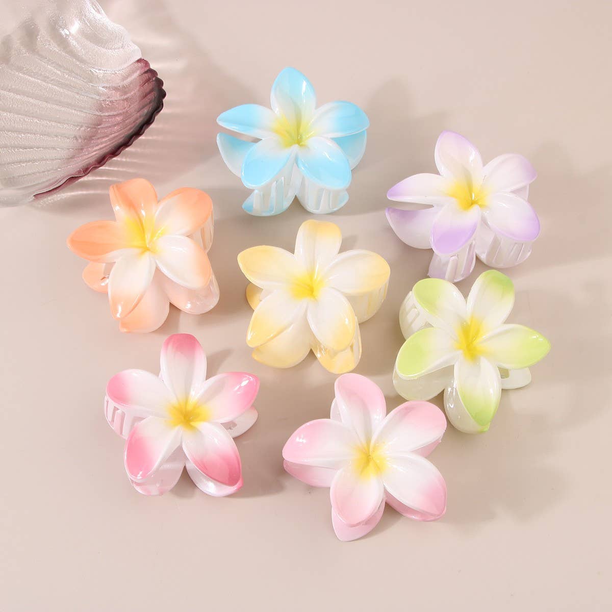 Egg Flower Hair Claw Stylish for Outings Vacations