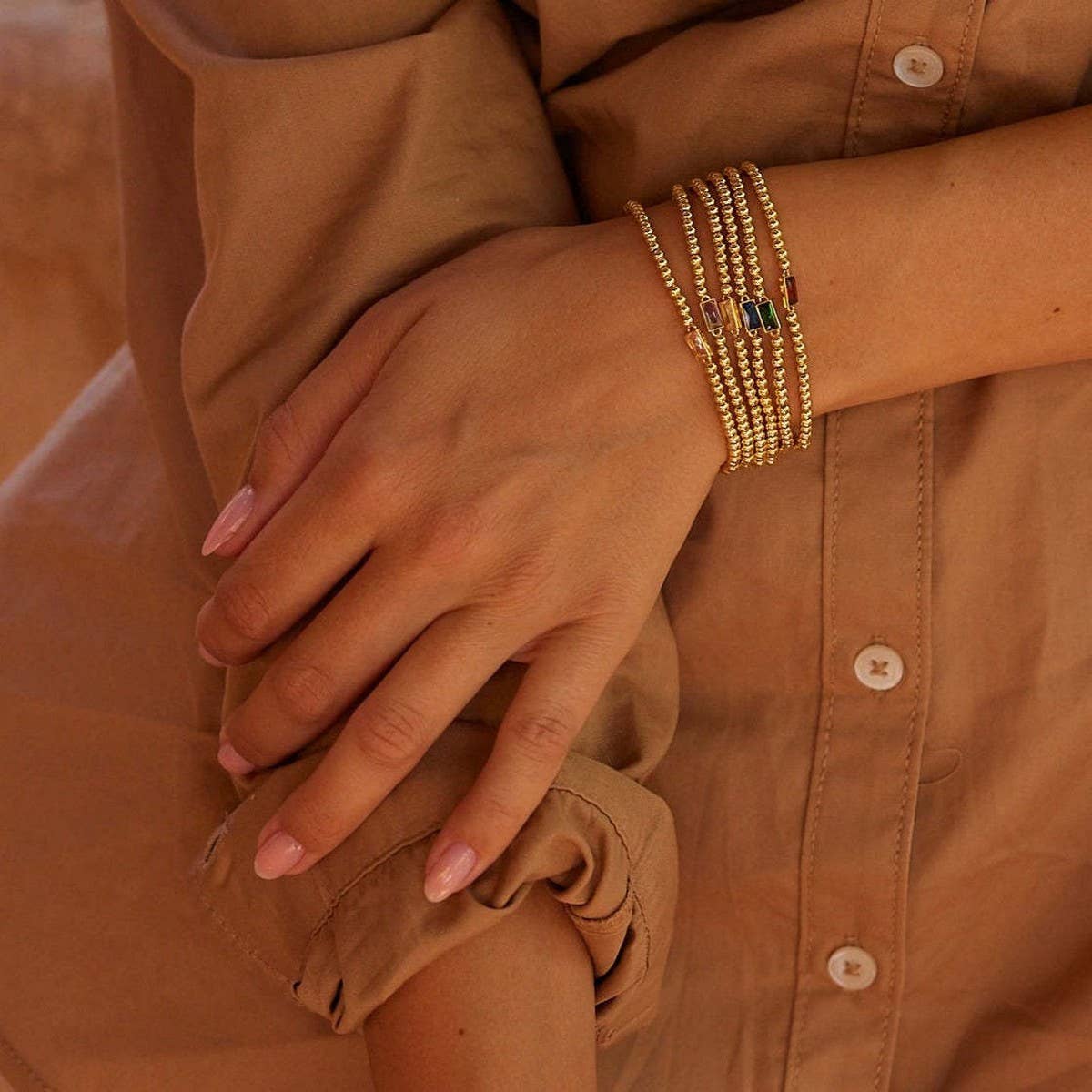 Simple December birthstone bracelet for women_CWMM5546