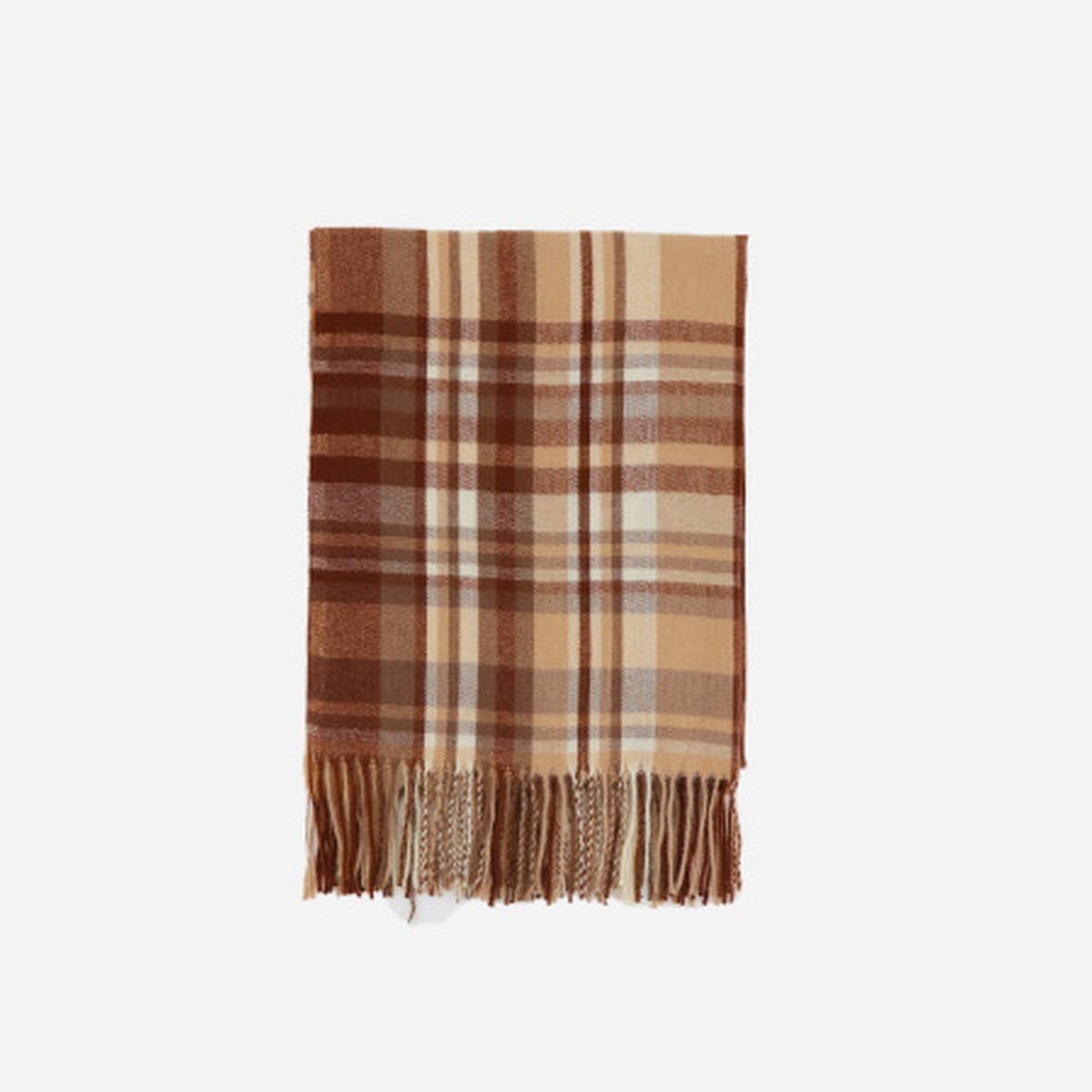 Thick Plaid Scarf ? Long Winter Warm Tassel Shawl
