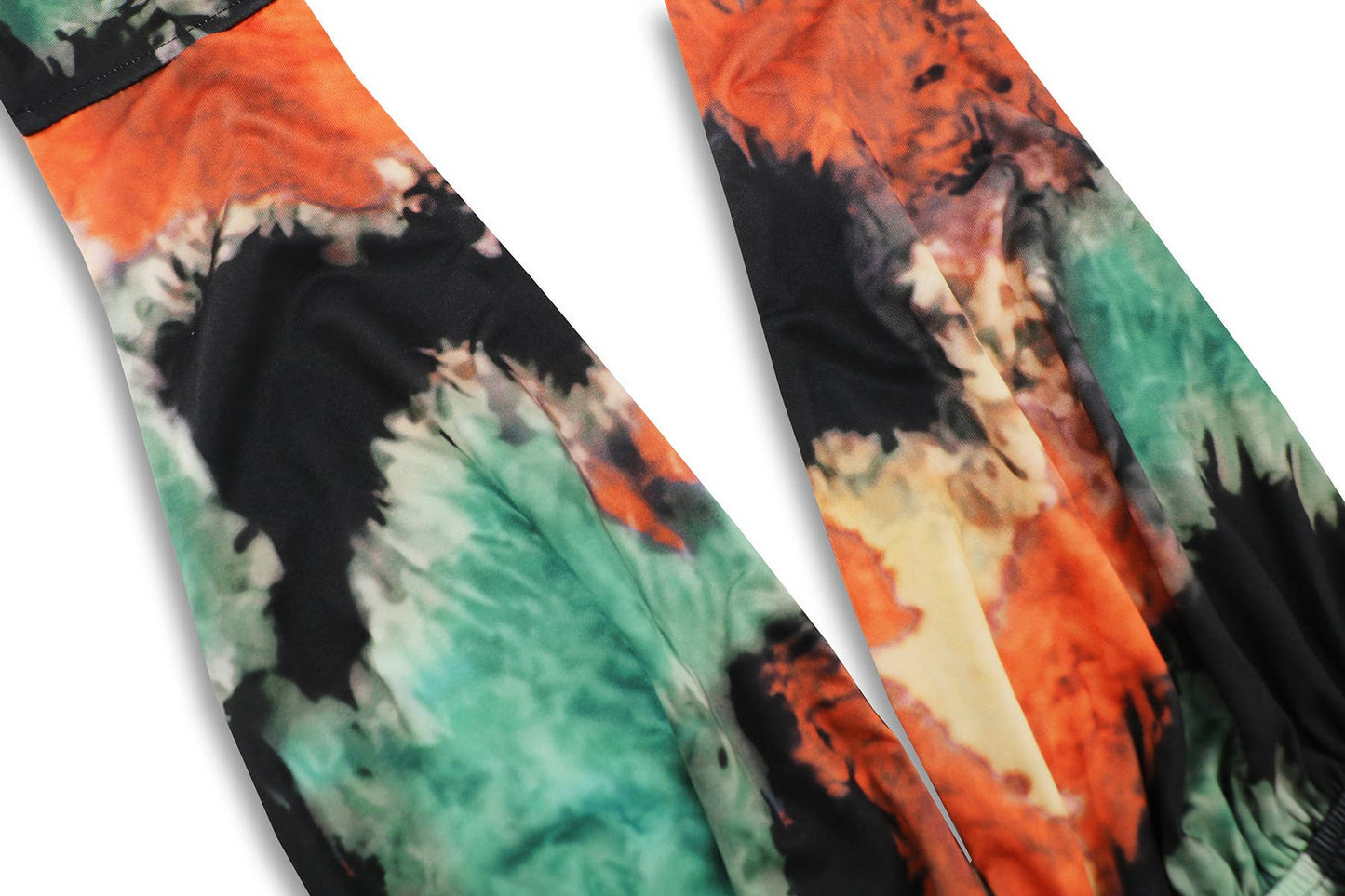 Trendy Sleeveless Tie-Dye Halter Neck Dress