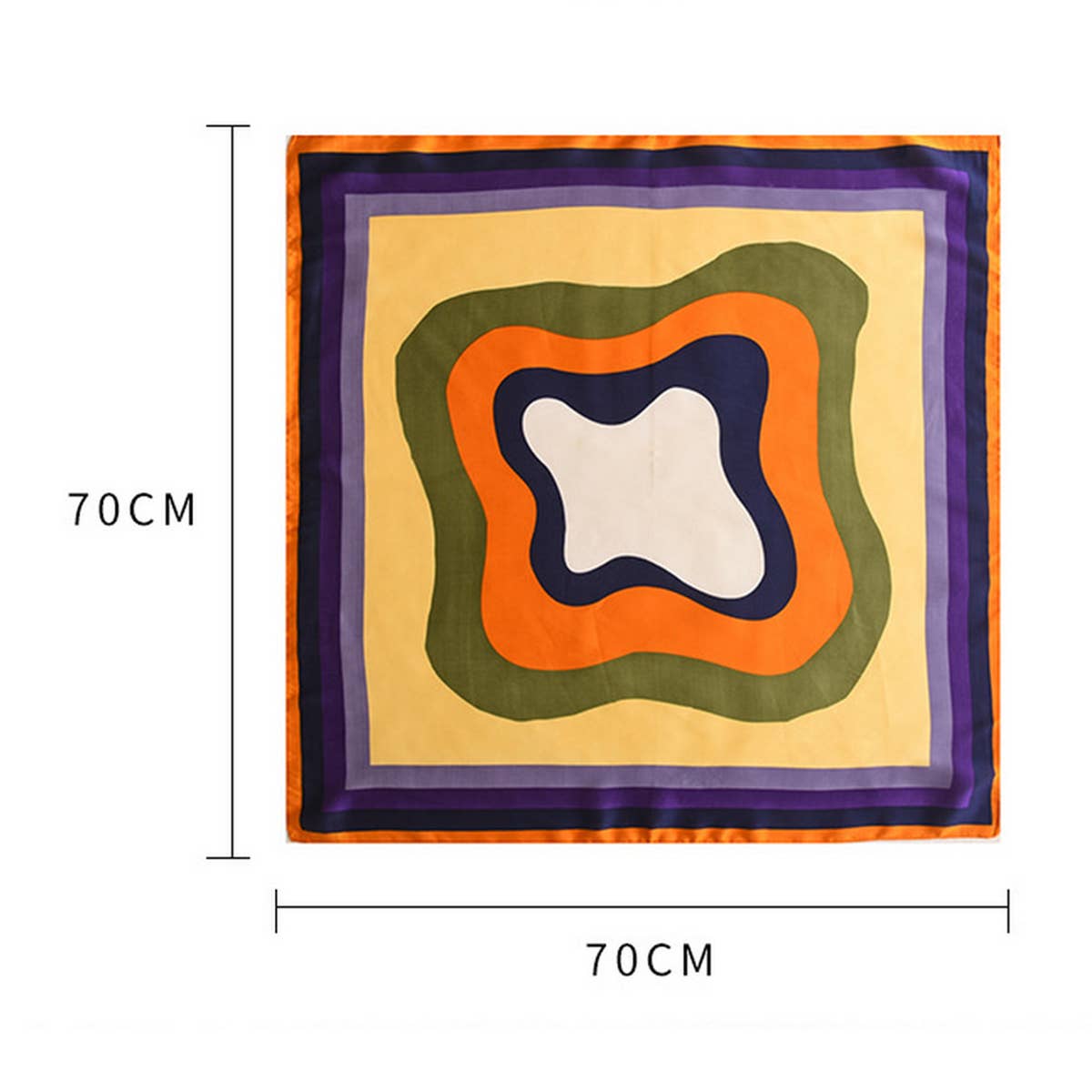 CWASC2399_COLORFUL SPLICING SWEET AND FRESH SILK SCARF