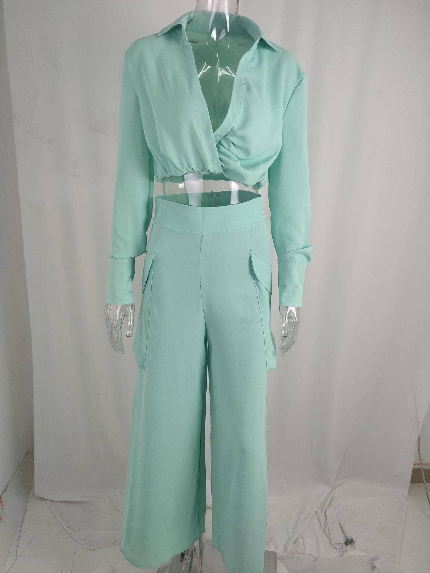 SOLID COLOR TEMPERAMENT COMMUTER FASHION SET