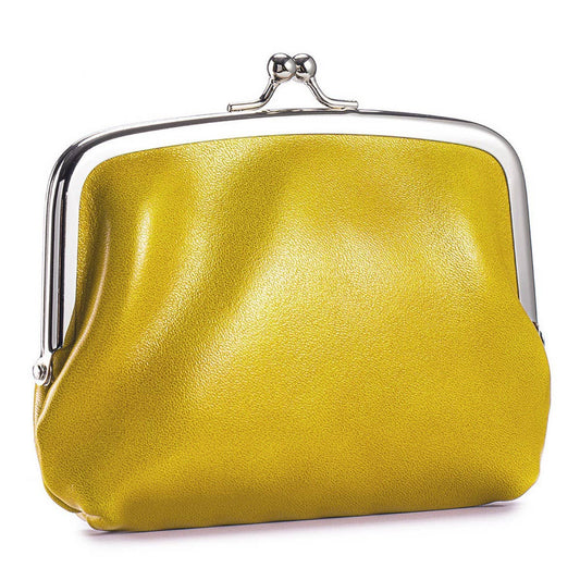 Vintage Leather Coin Wallet ? Double Clip Pouch_CUAB00386