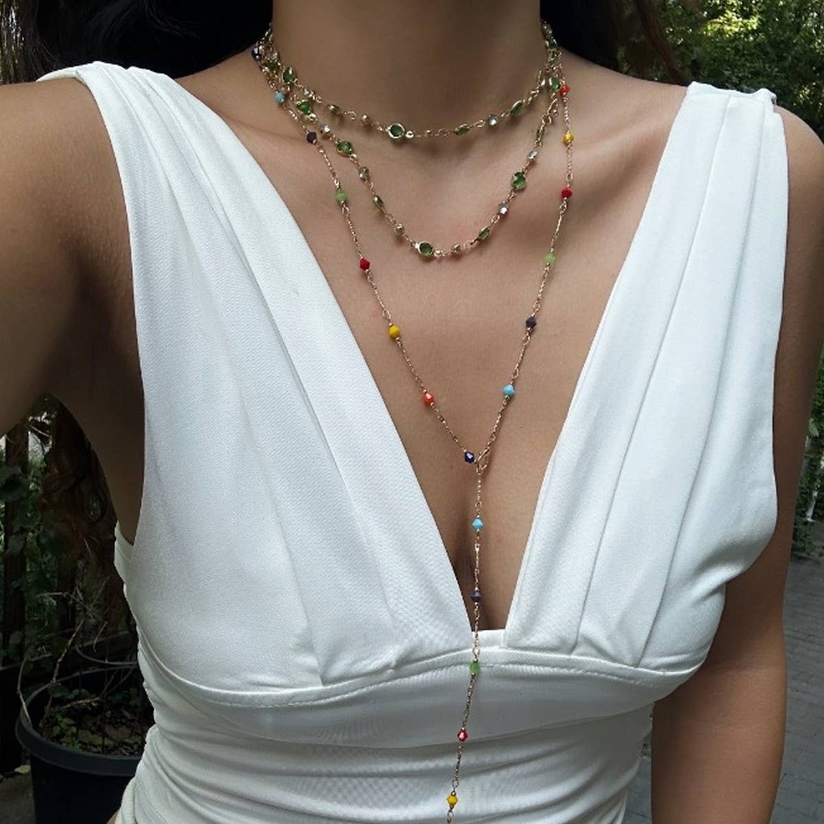 SIMPLE AND FASHIONABLE TASSEL Y-CHAIN NECKLACE