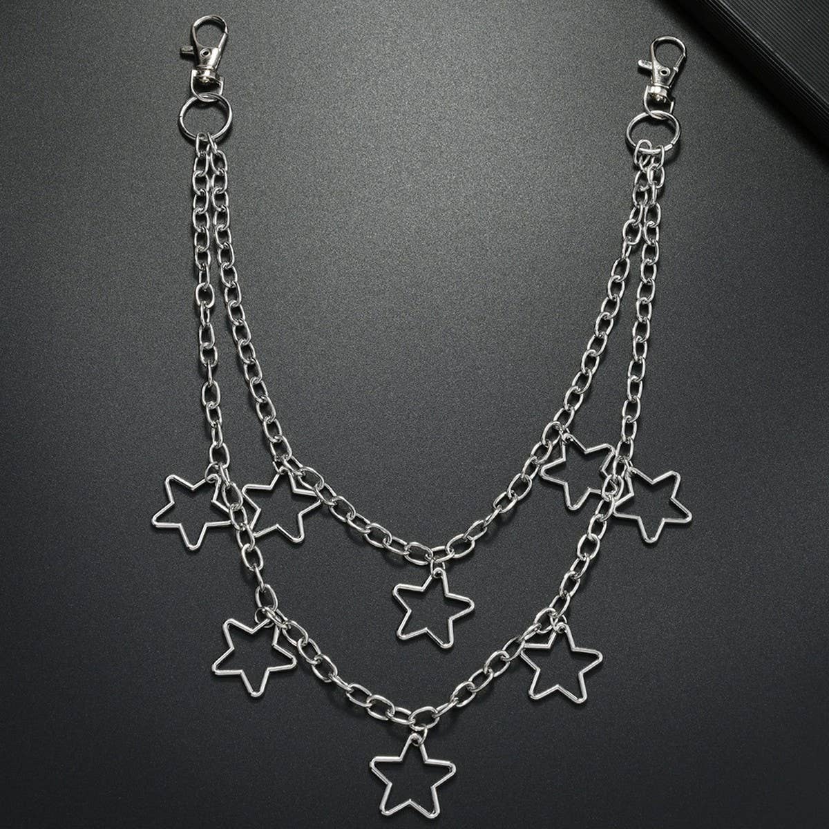 METAL FIVE-POINTED STAR PENDANT TROUSER CHAIN
