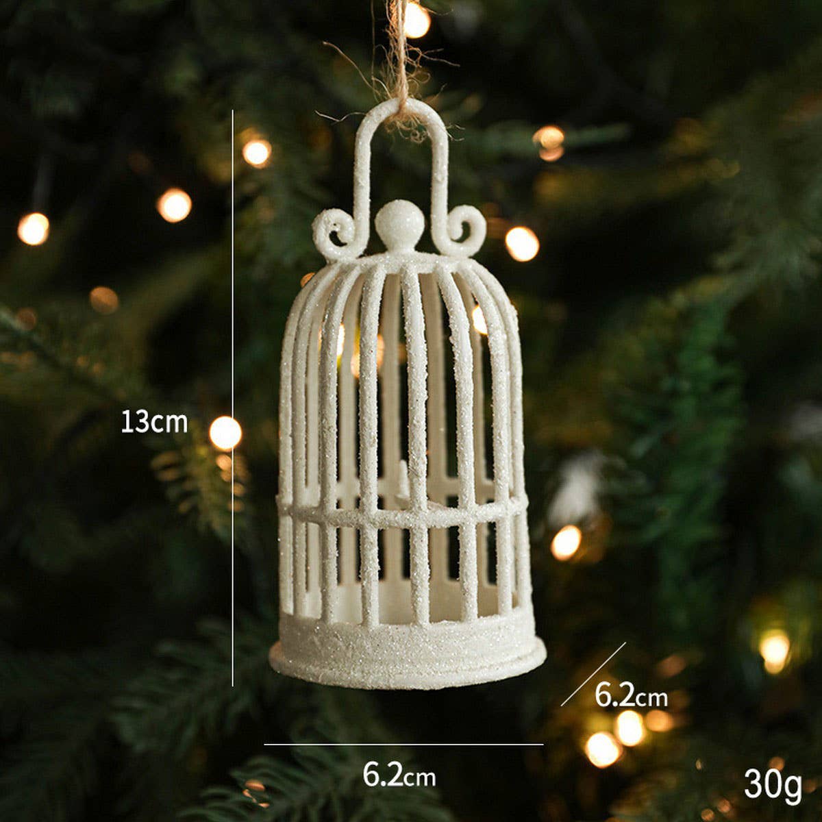 White Plastic Reindeer Star Holiday Decoration