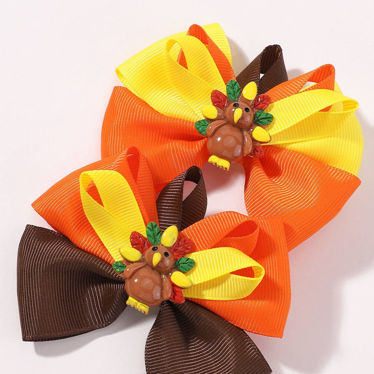 Turkey Bow Hair Clip for Kids ? Party Style