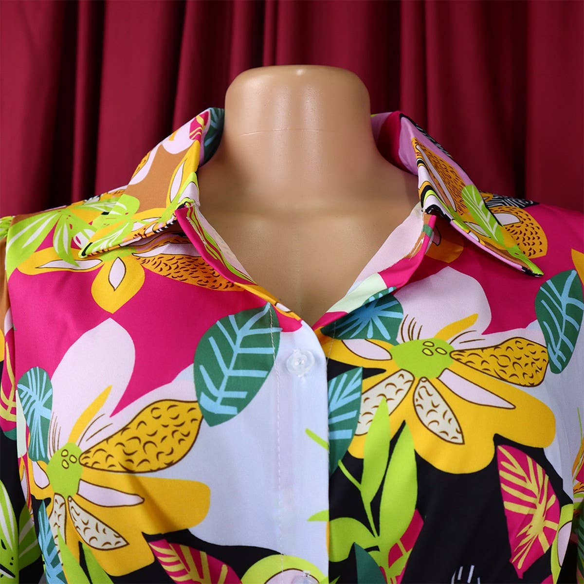 PRINTED SHIRT TOP WIDE-LEG PANTS TWO-PIECE SET_CWSTB1143