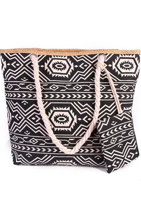 MULTI PATTERNED FASHION BEACH BAGS_CWAB031