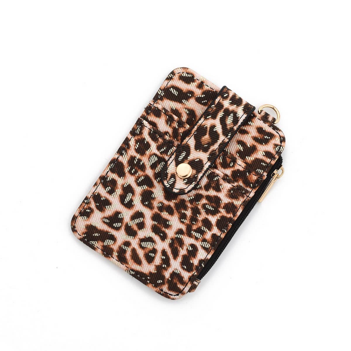 Leopard Mini Wallet PU Leather Card Coin Purse_CUAB00441