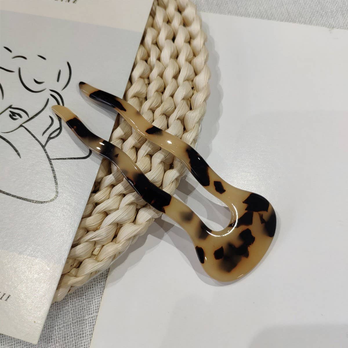 ACETATE SHEET U-SHAPED HAIRPIN WAVY HAIRPIN_CWAHA4218