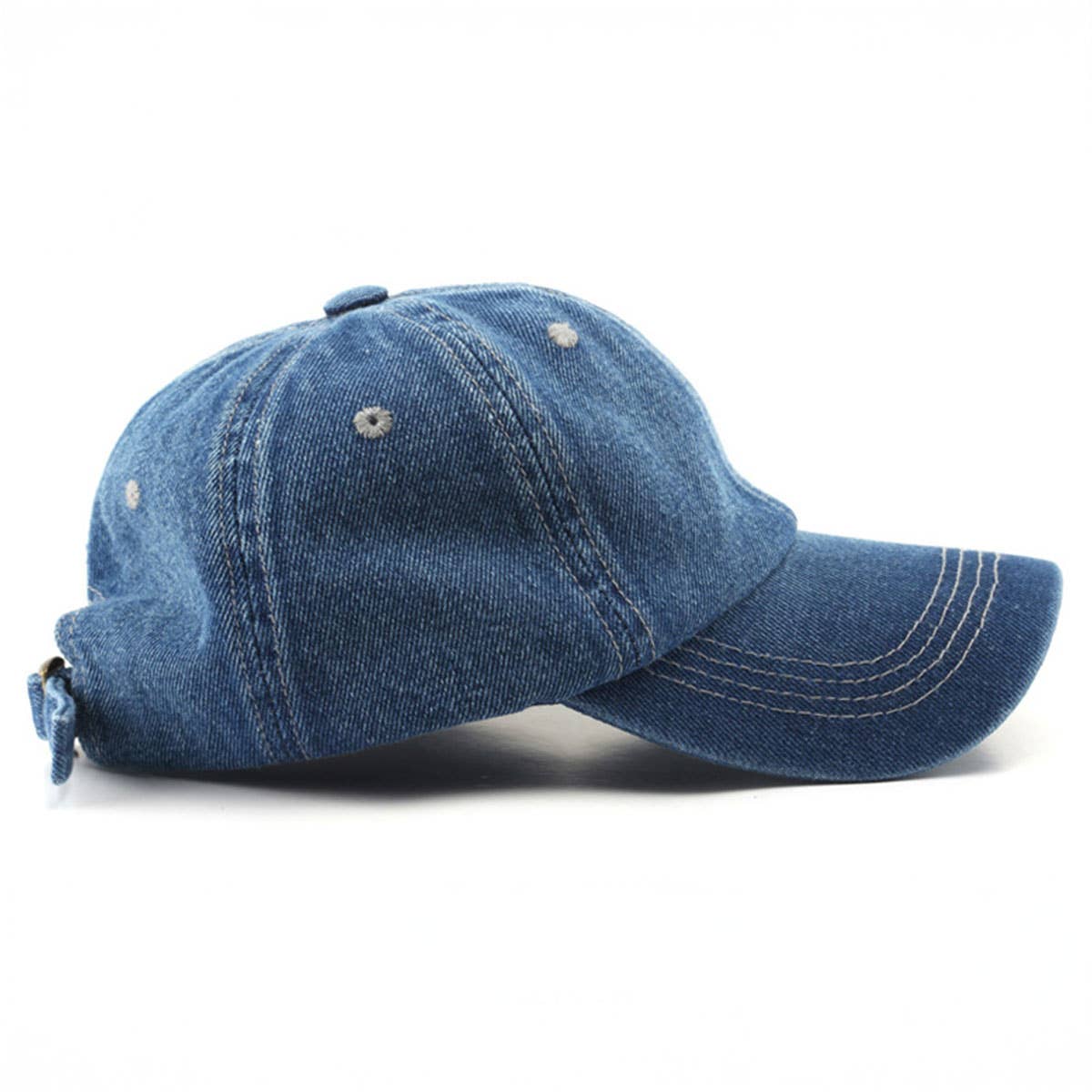 Minimalist Denim Baseball Cap for Couples_CWAH0505