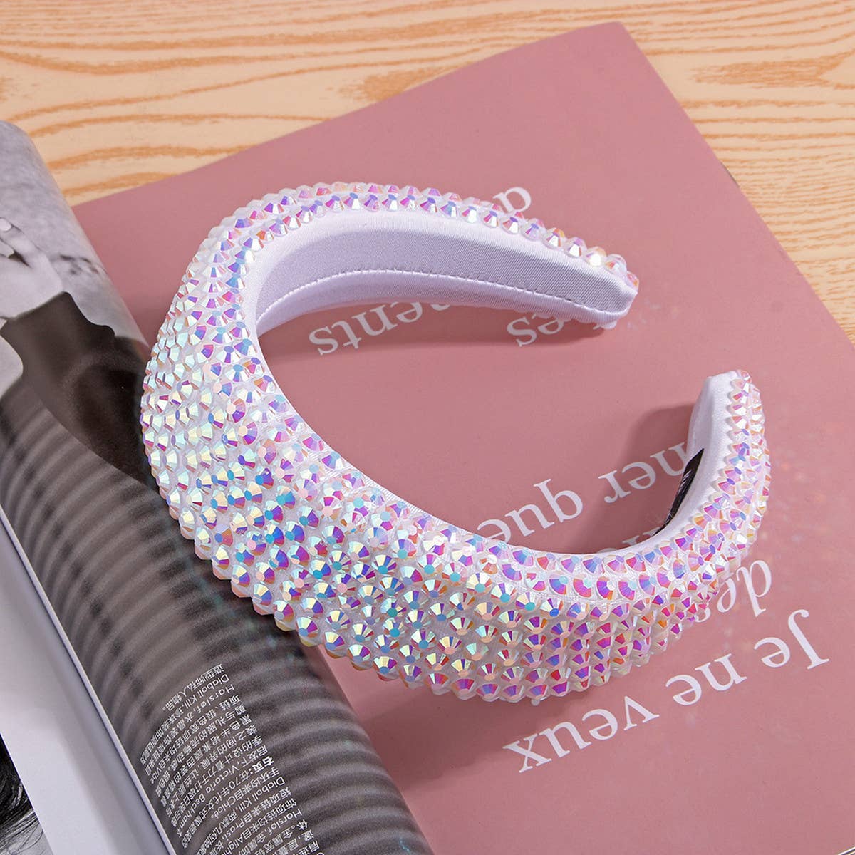 FULL RHINESTONE WIDE-BRIMMED FASHION HEADBAND_CWAHA0498