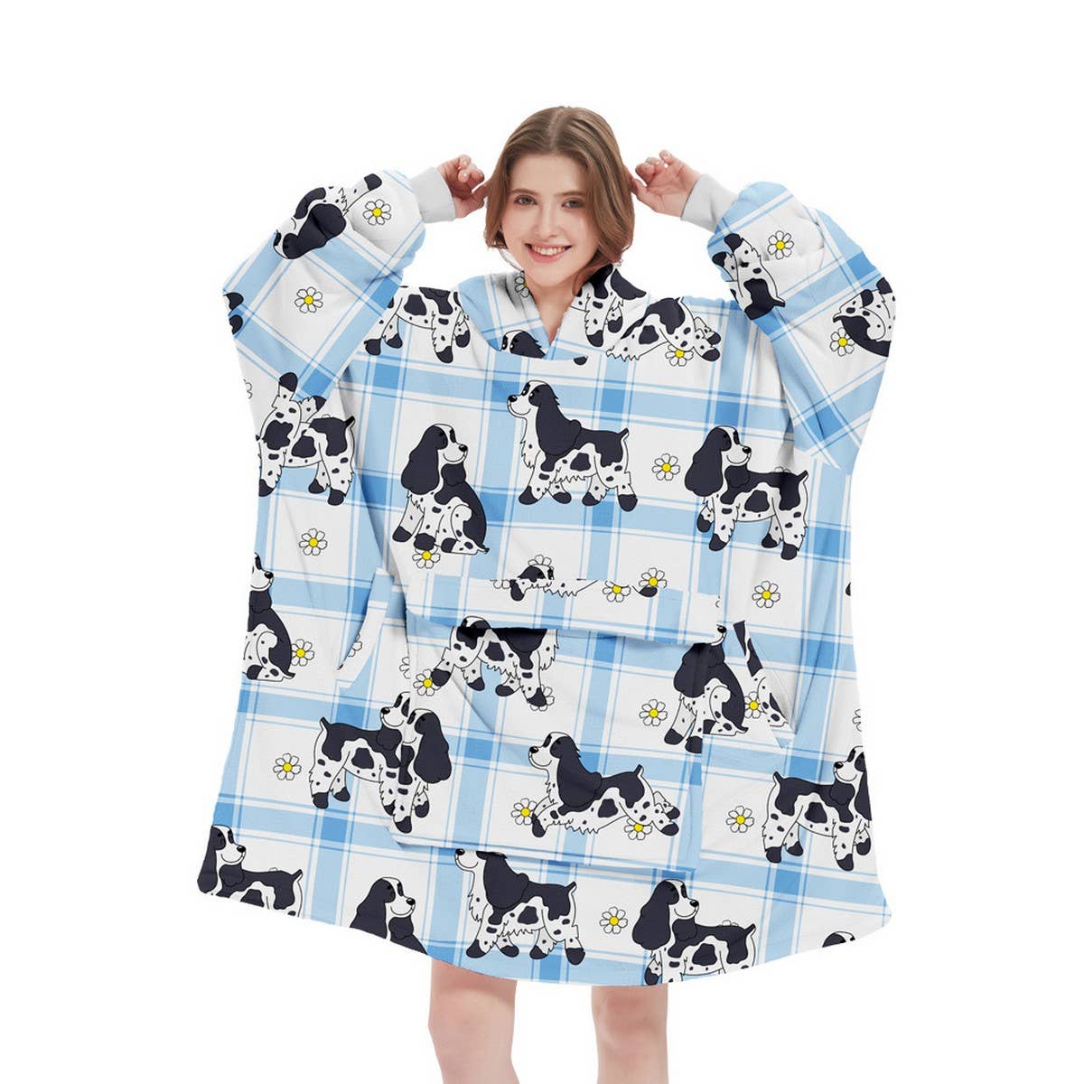 Outdoor Hoodie Blanket Pullover for Queue &TV Time_CWAHA6525