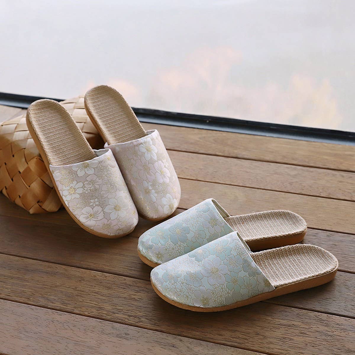 Breathable Linen Closed-Toe Home Slippers_CWSHF0178