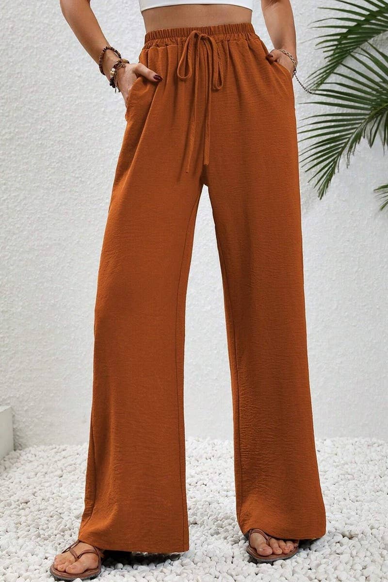 CWBLP1865_SPRING AND SUMMER CASUAL SOLID COLOR MOPPING PANTS