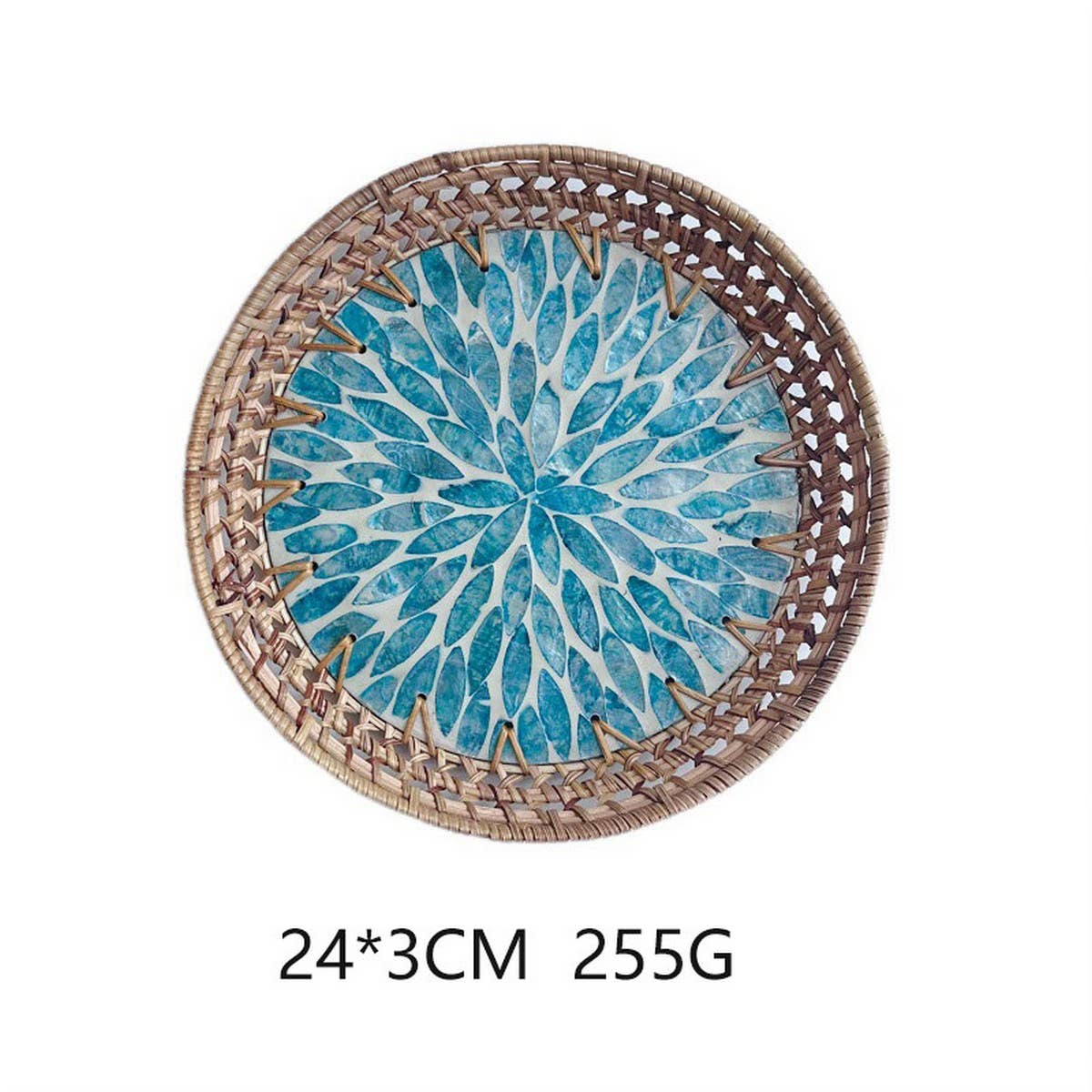 HAND-WOVEN RATTAN DESSERT CREATIVE FRUIT PLATE