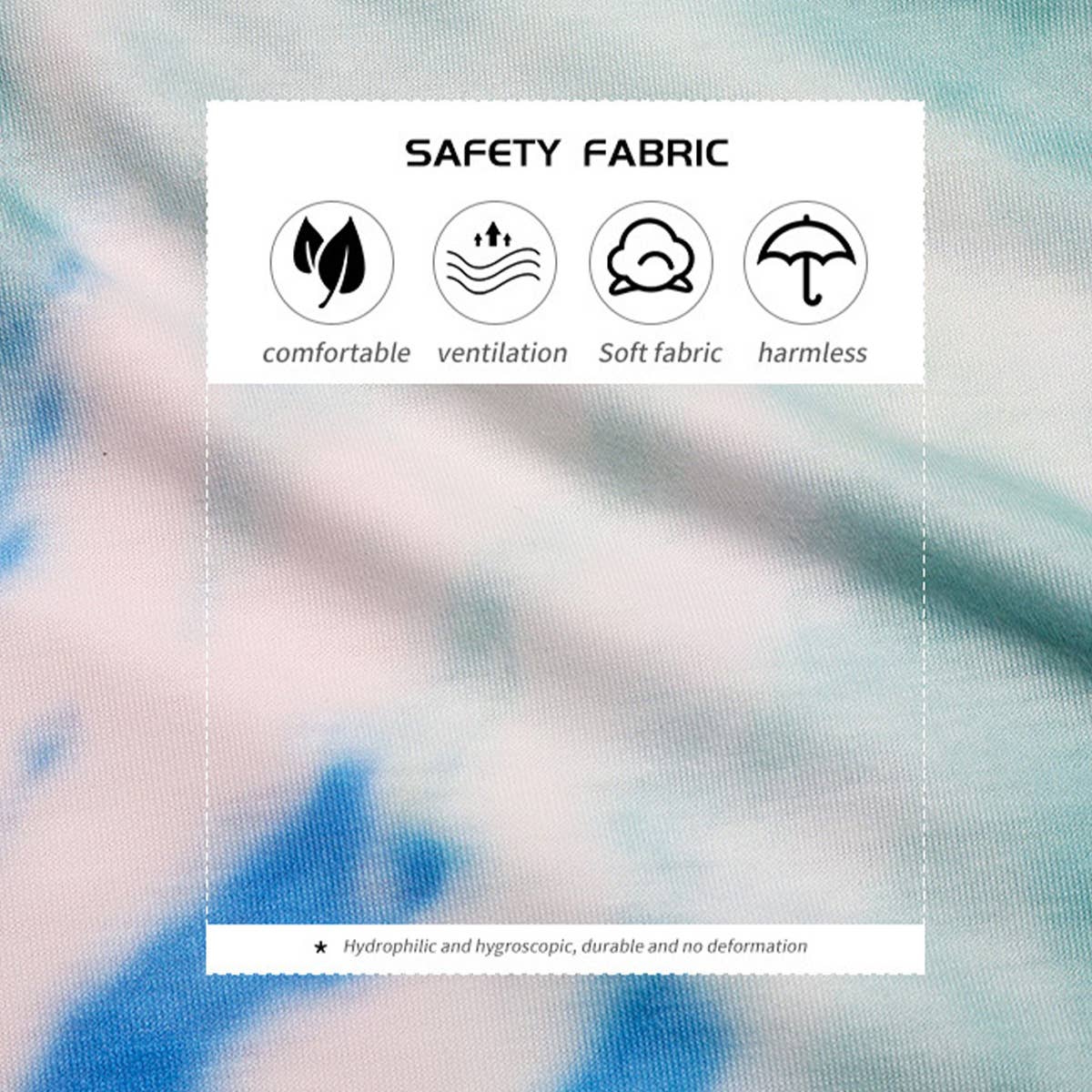 Tie-dye casual sports suit