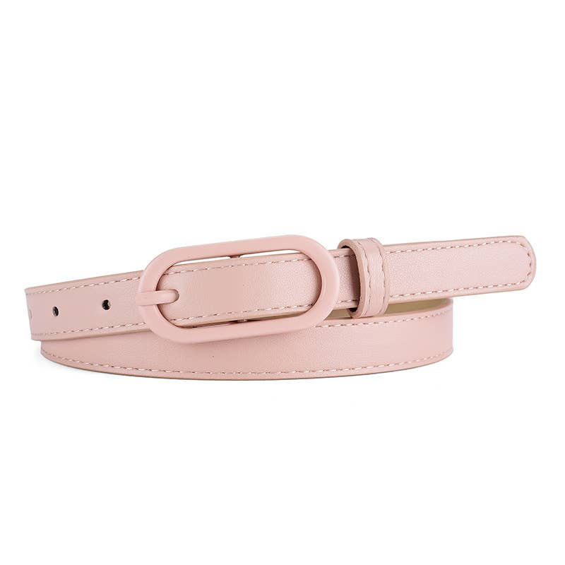 MACARON MATCHING UP PIN BUCKLE BELT FOR WOMEN