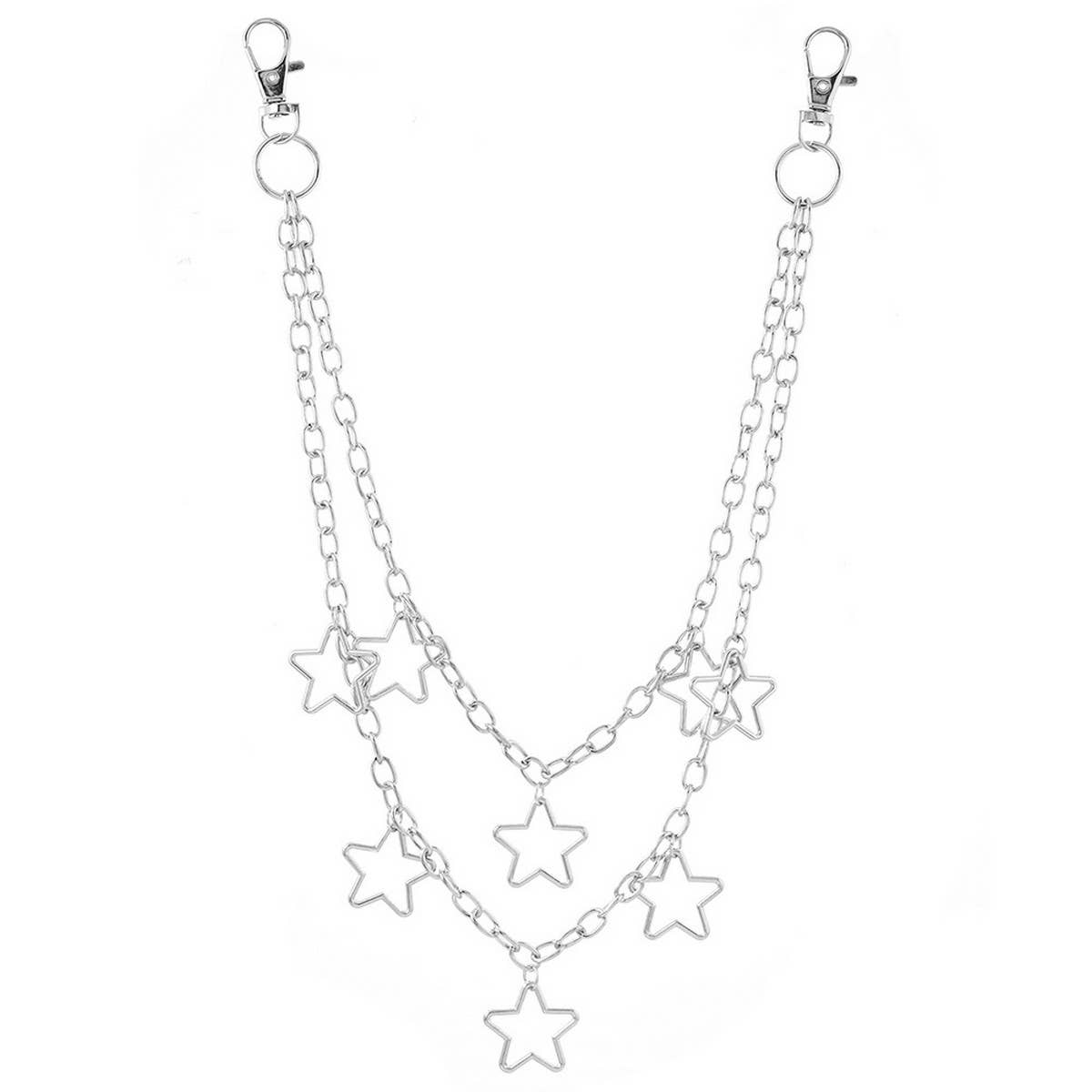 METAL FIVE-POINTED STAR PENDANT TROUSER CHAIN