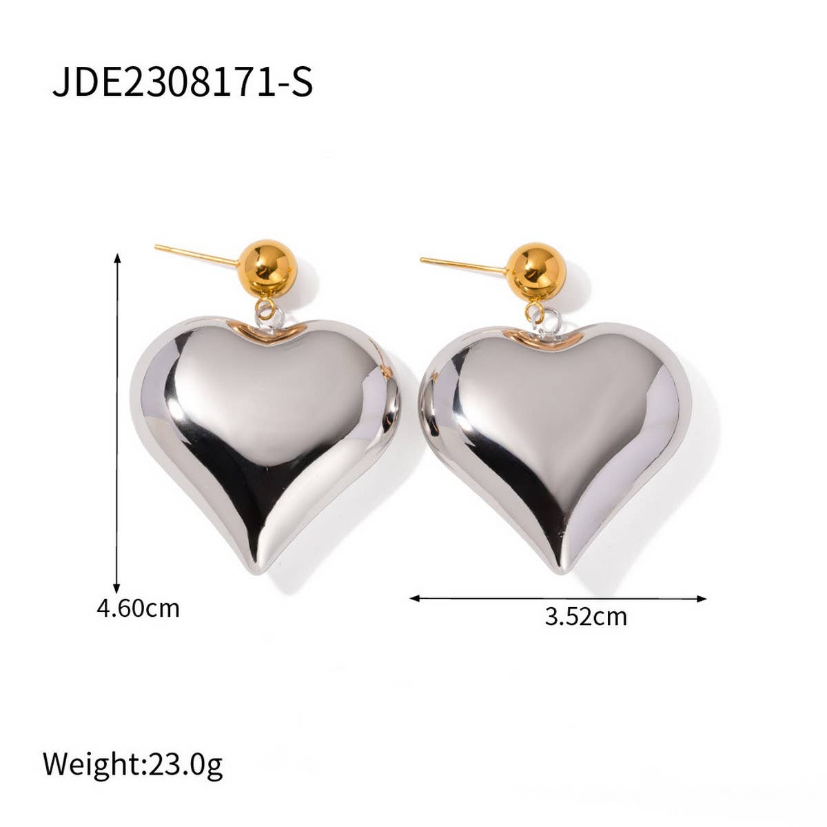HEART PENDANT HIGH-END TEMPERAMENT EARRINGS