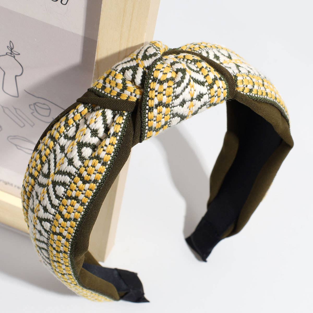 BOHEMIAN WIDE KNOTTED HEADBAND_CWAHA2307