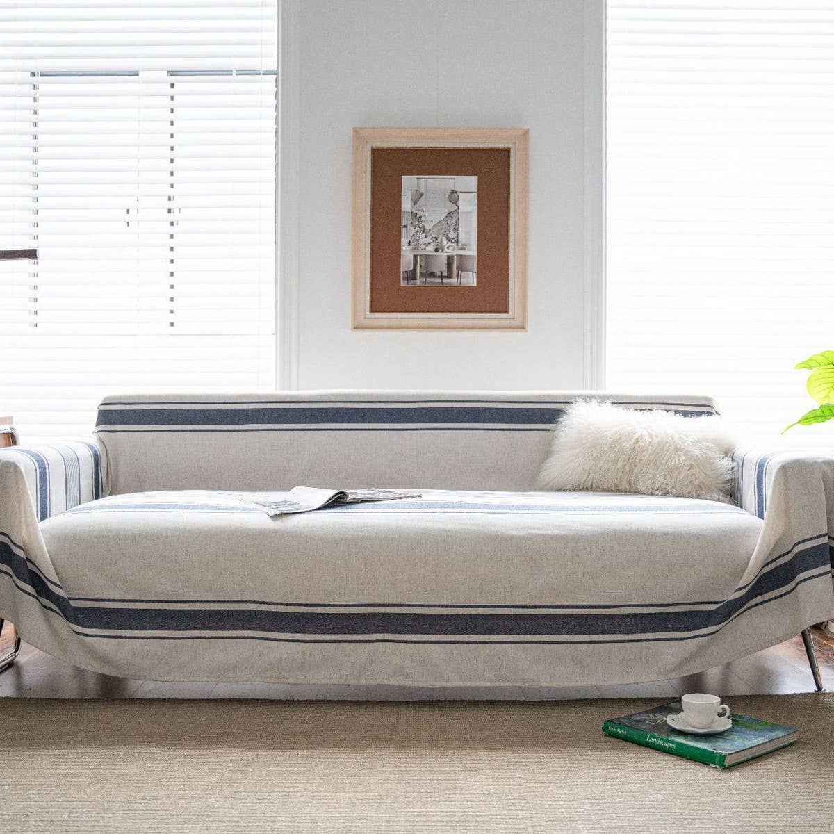 STRIPED ANTI-CAT SCRATCH SOFA THROW_CWMM1656