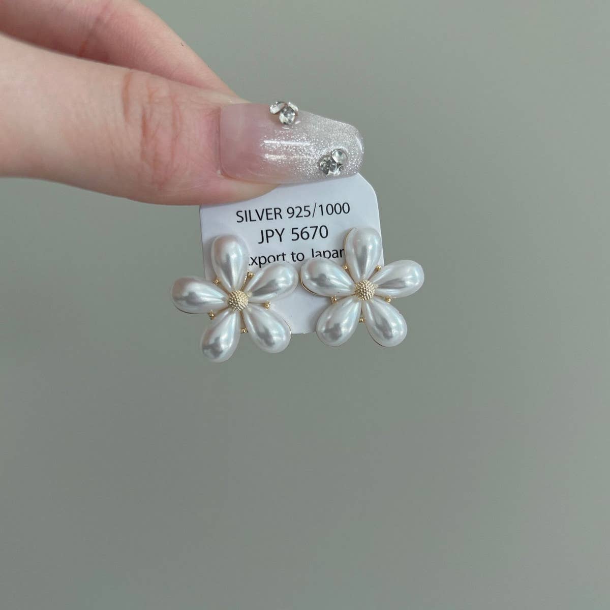 FRESH PEARL PEACH BLOSSOM EARRINGS