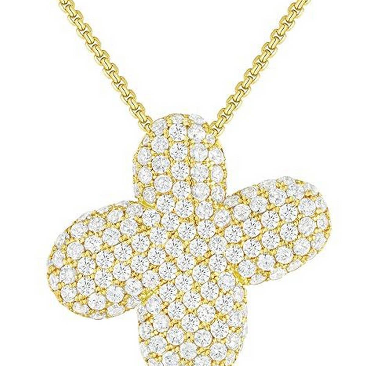 26 Letters Necklace - Copper Zirconia Pendant_CWMM5864