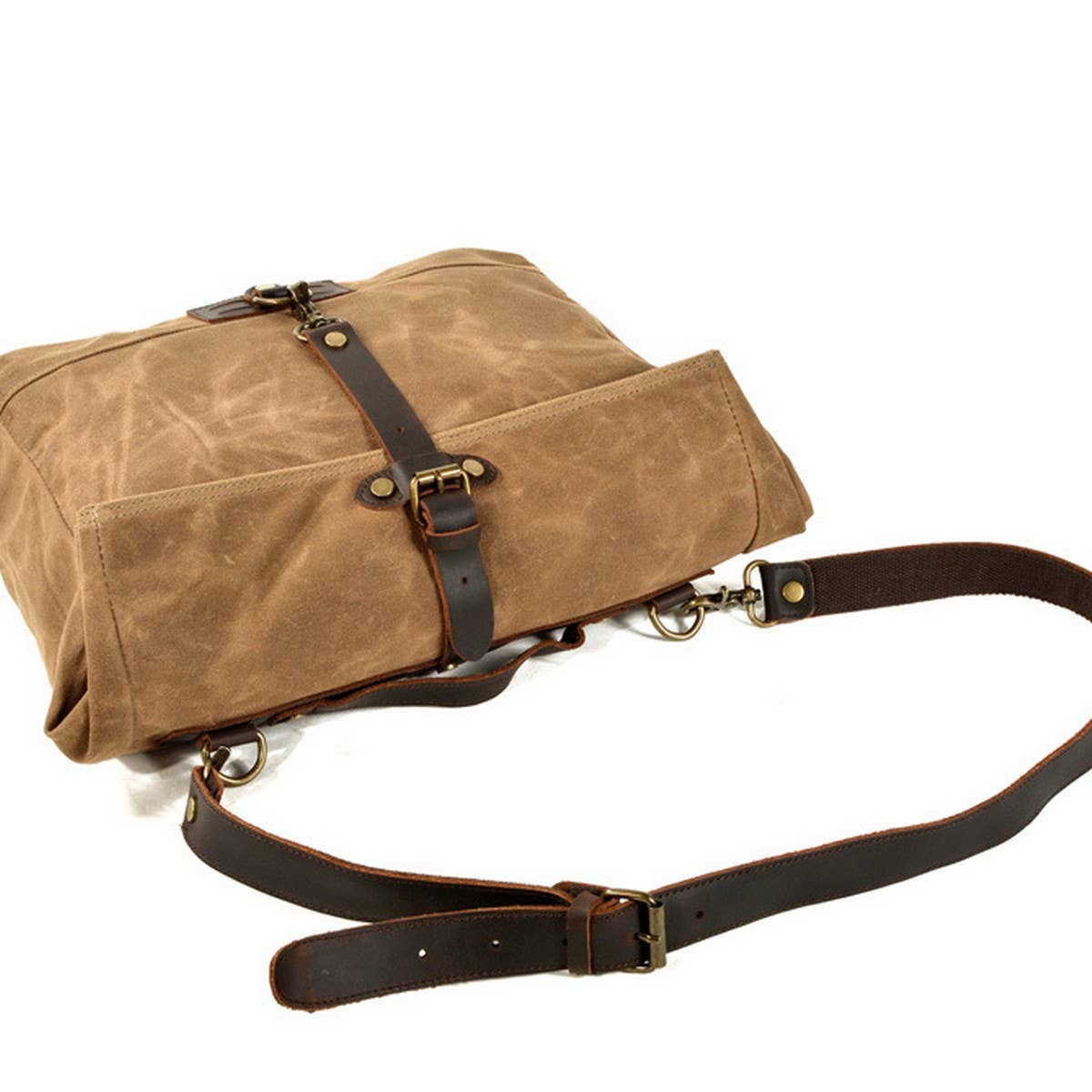 Men's Outdoor Waxed Canvas Satchel Bag_CWAB5564