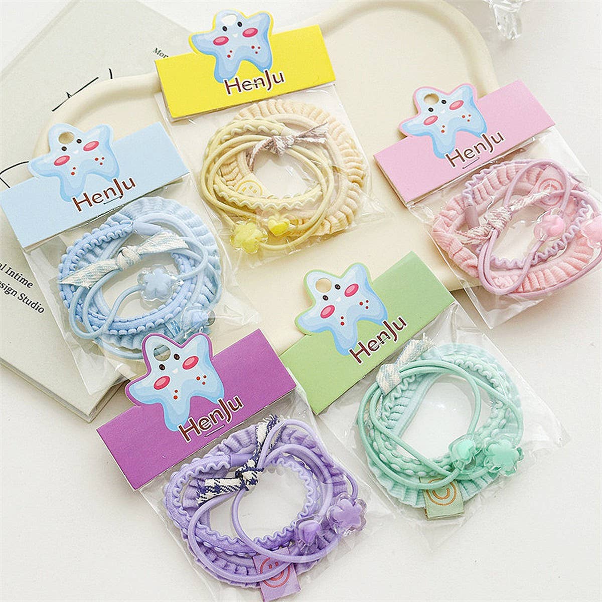 HIGH ELASTIC PONYTAIL HAIR ROPE THREE-PIECE SET_CWAHA1031