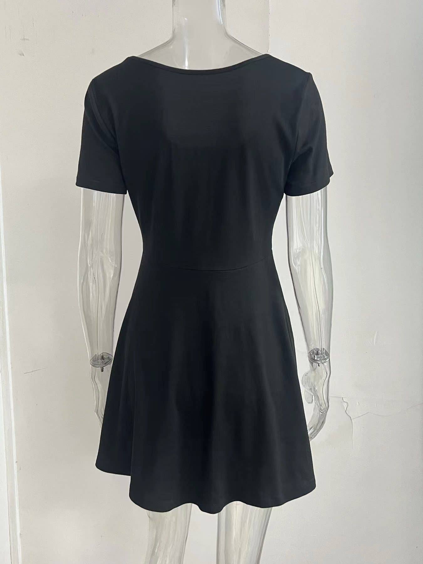 Waist-cinching dress and anti-glare shorts set