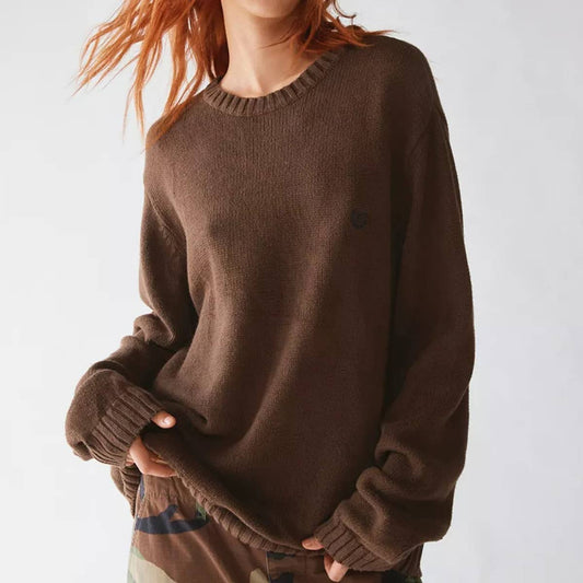 STYLISH EMBROIDERED PULLOVER SWEATER