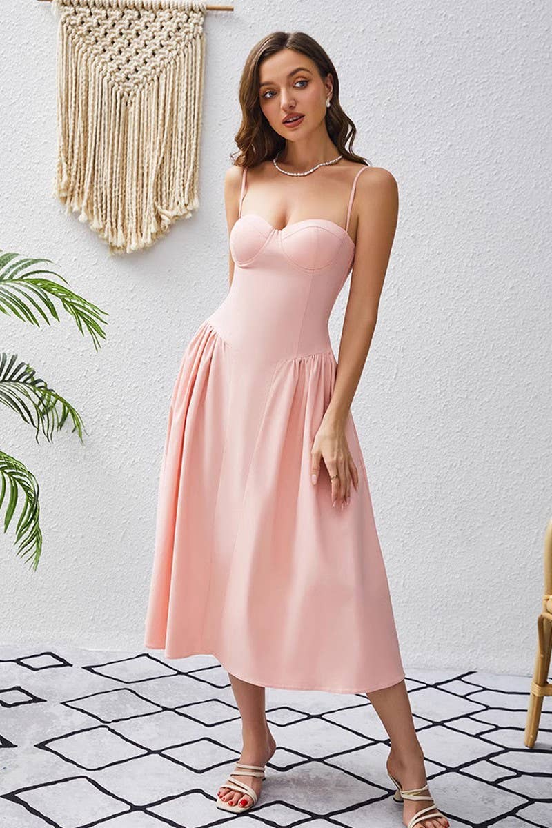 CWDMD01087_SOLID COLOR SPAGHETTI STRAP MAXI DRESS