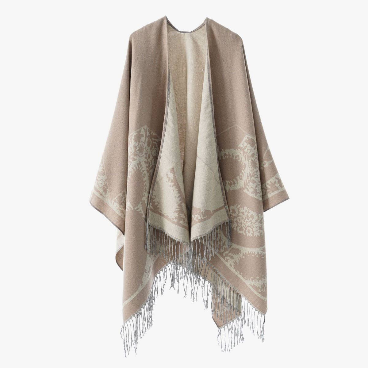 ALL-MATCH WARM TASSEL CAPE TRAVEL SHAWL_CWMM2096