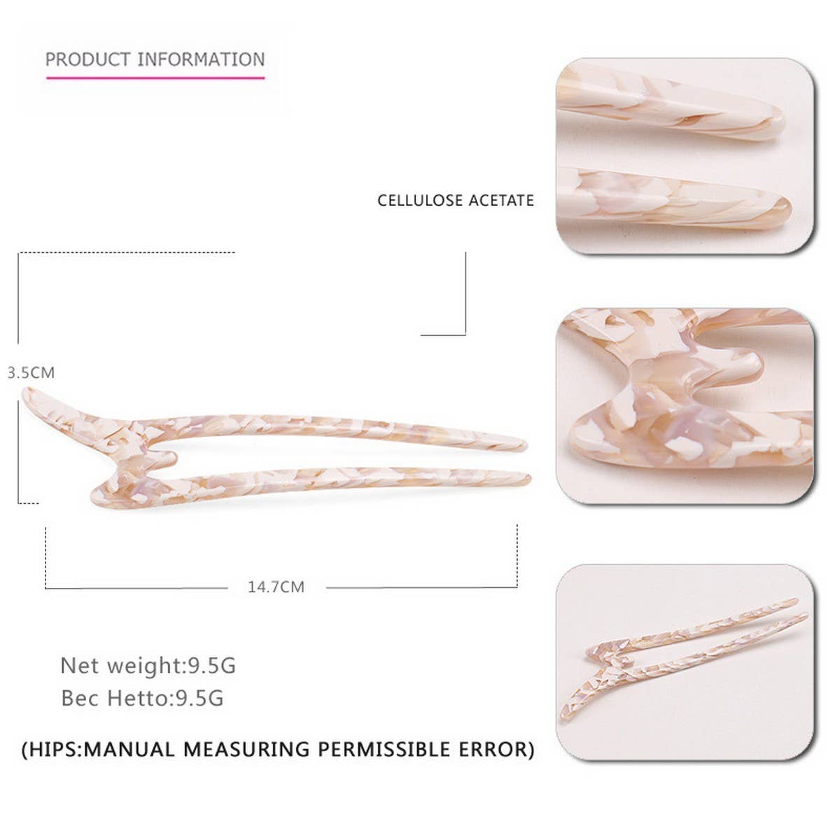 ACETATE LEOPARD PRINT U-SHAPED HAIRPIN_CWAHA4228