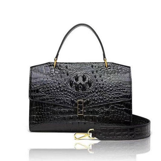 FASHION CASUAL CROCODILE BONE LADIES HANDBAG_CWAB3621