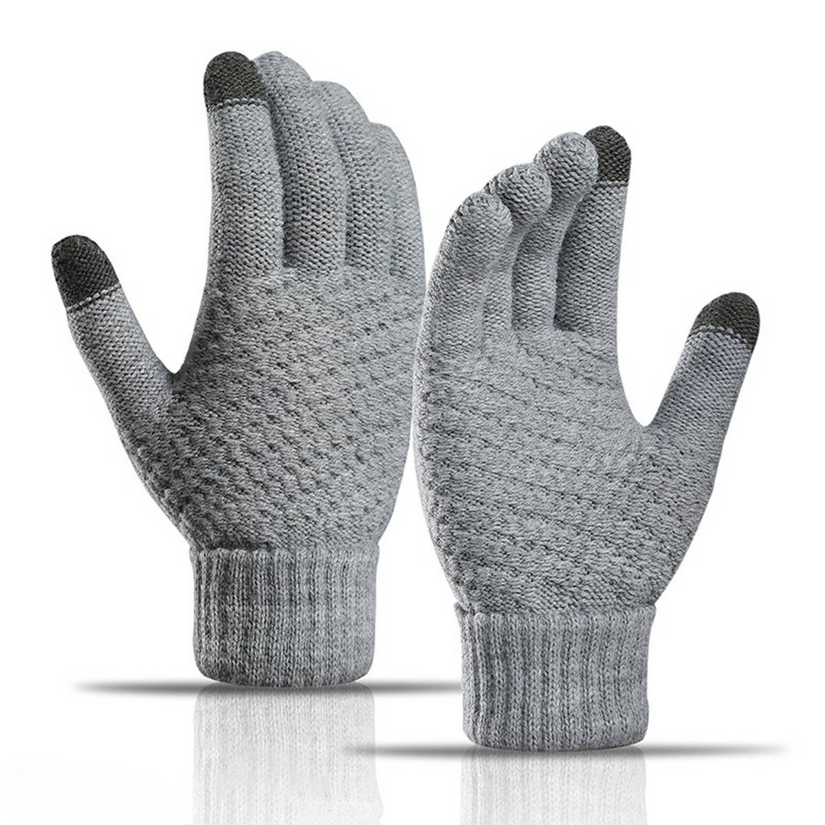 Unisex Touchscreen Gloves ? Soft Knit Winter Style_CWAG0022