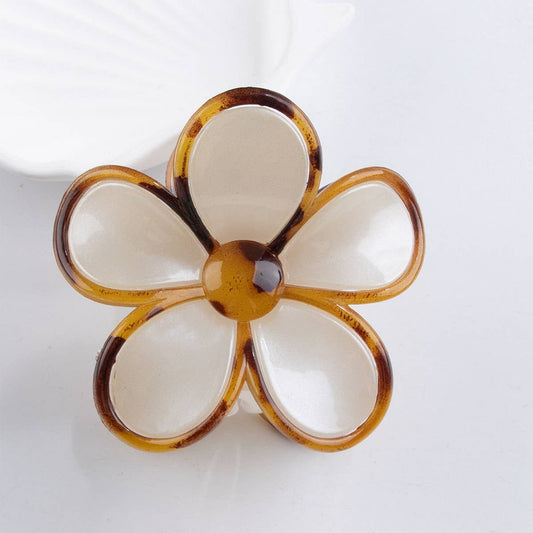 GOLD FLORAL FLOWER HAIR CLAW CLIPS FOR FALL_CWAHA0681