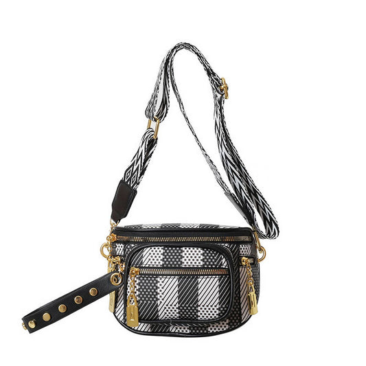 2024 NEW MULTI-LAYER ZIPPER RIBBON CHEST BAG_CWAB2086