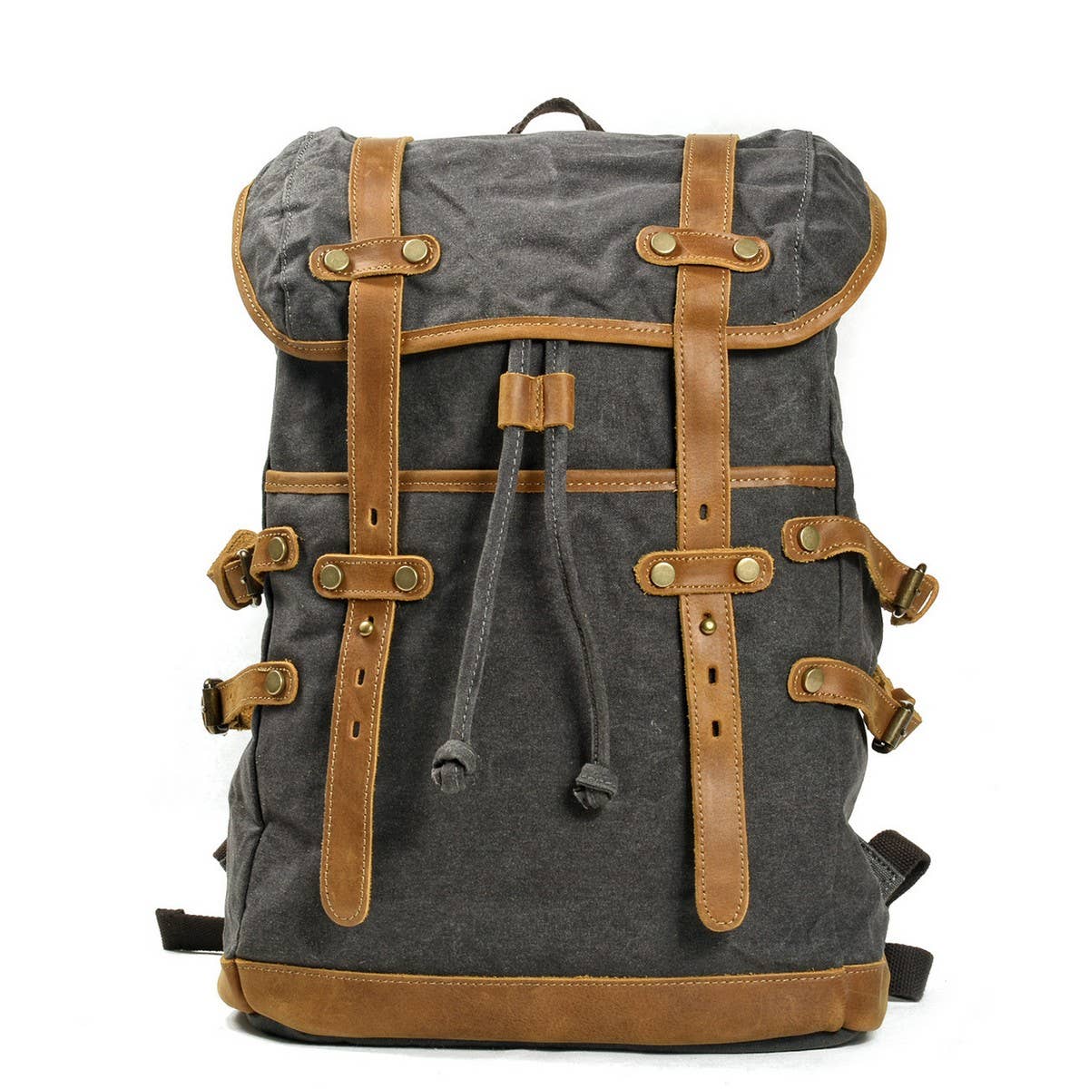 Men¡¯s Waterproof Canvas Travel Backpack_CWAB5539