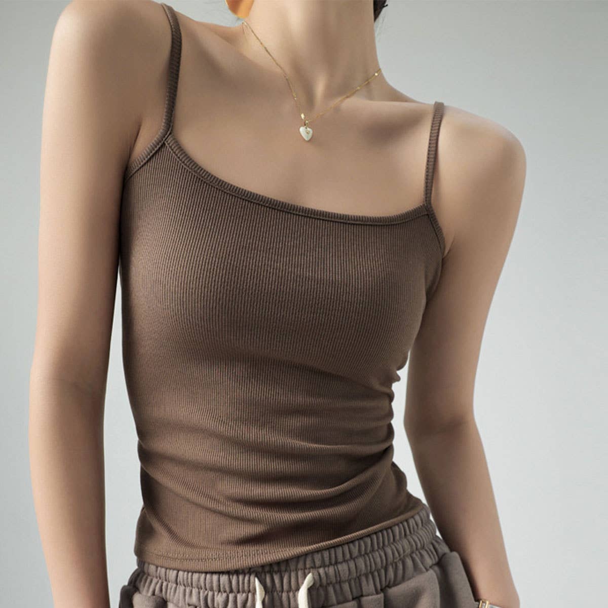Essential Basic Ribbed Camisole Top In 7 Colors